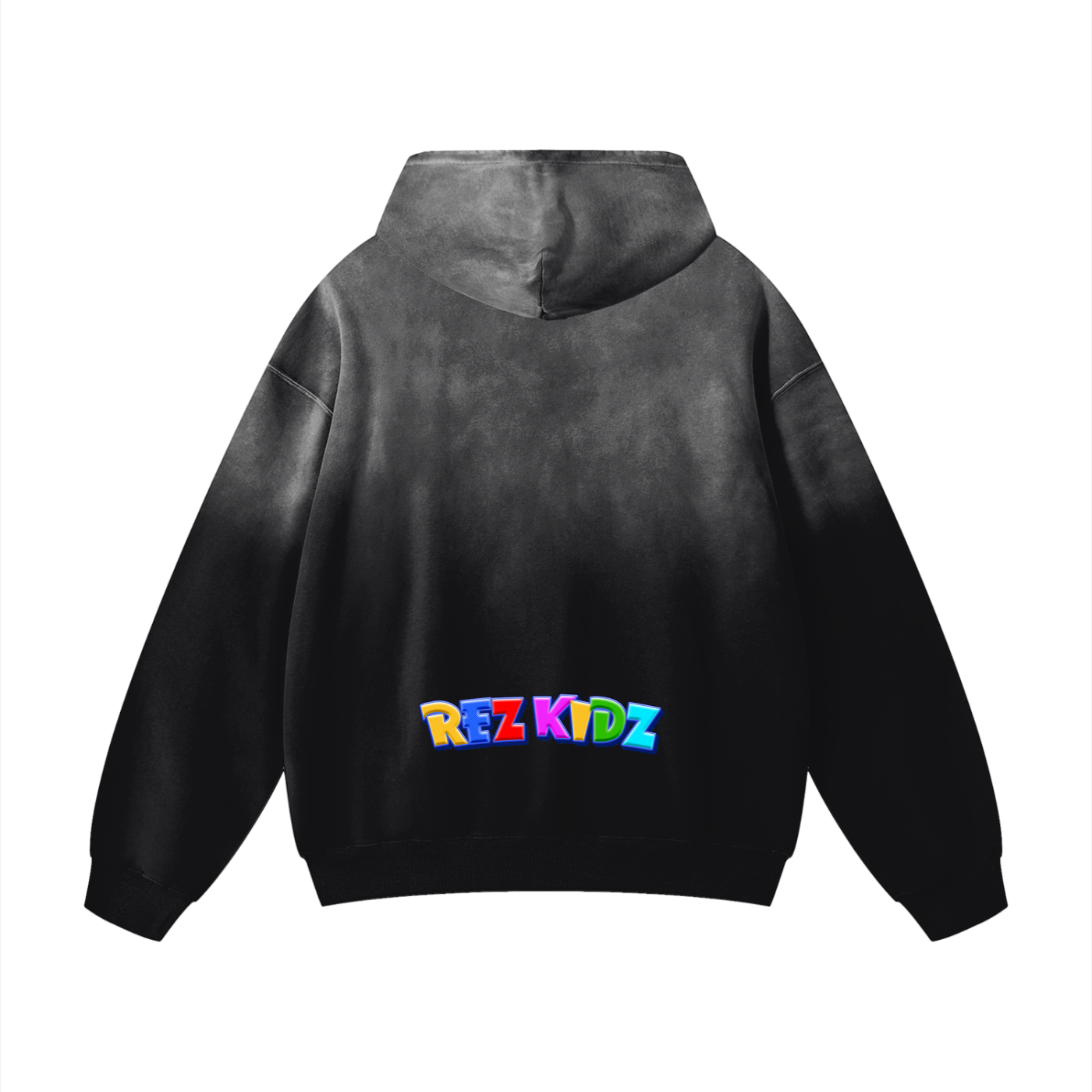 Rez Kidz Small Logo Hoodie (Heavyweight Sunfade Oversized)